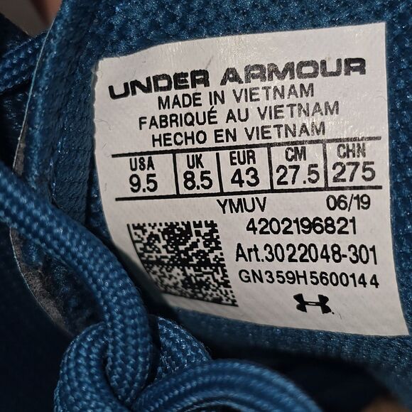Under Armour Curry 3Zer0 3 Men\'s Sz 9.5 Teal Rush Basketball Shoes (3022048-301) main image 7